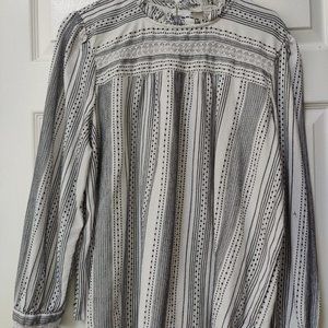 LONG SLEEVE LOFT Blouse B&W